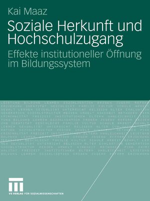 cover image of Soziale Herkunft und Hochschulzugang